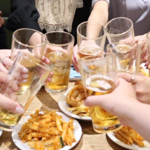 ２次会で大人気！【当日OK】単品飲み放題プラン（お料理別注文）