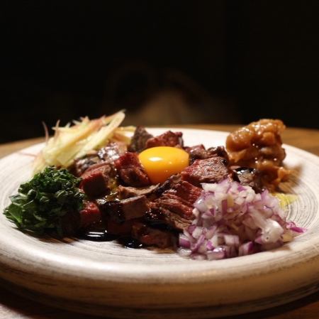 国産牛のステーキタルタル