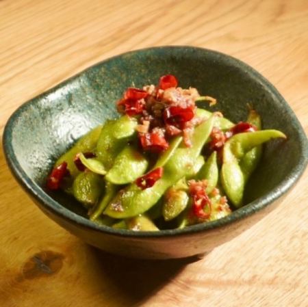 枝豆ペペロンチーノ