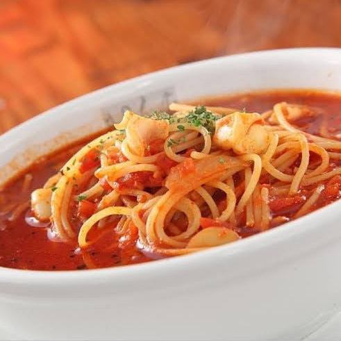 Our recommended midnight spaghetti ♪ In addition to that, we also have a variety of individual dishes such as ultra-thin "prosciutto ham" and "Milano salami" ◎