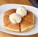 ハニーバタートーストのバニラアイス添え