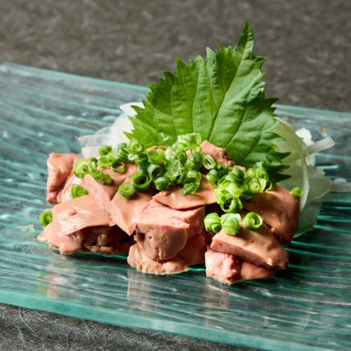 Domestic chicken liver sashimi