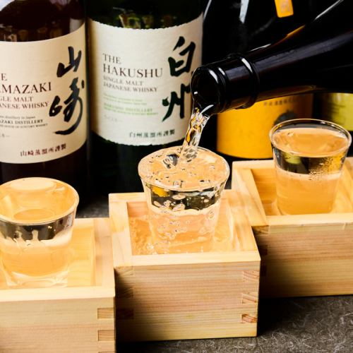 【焼き鳥×日本酒は最高の相性】厳選した銘柄が常時10種類超!!季節に合わせた銘柄や入手困難な銘柄まで！