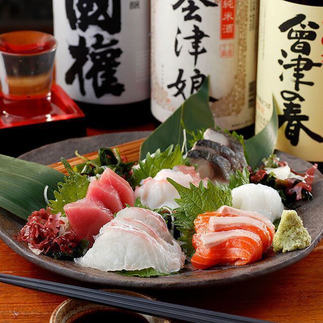 We welcome you to drink at noon! We have delicious foods from Aizu and Shinshu!