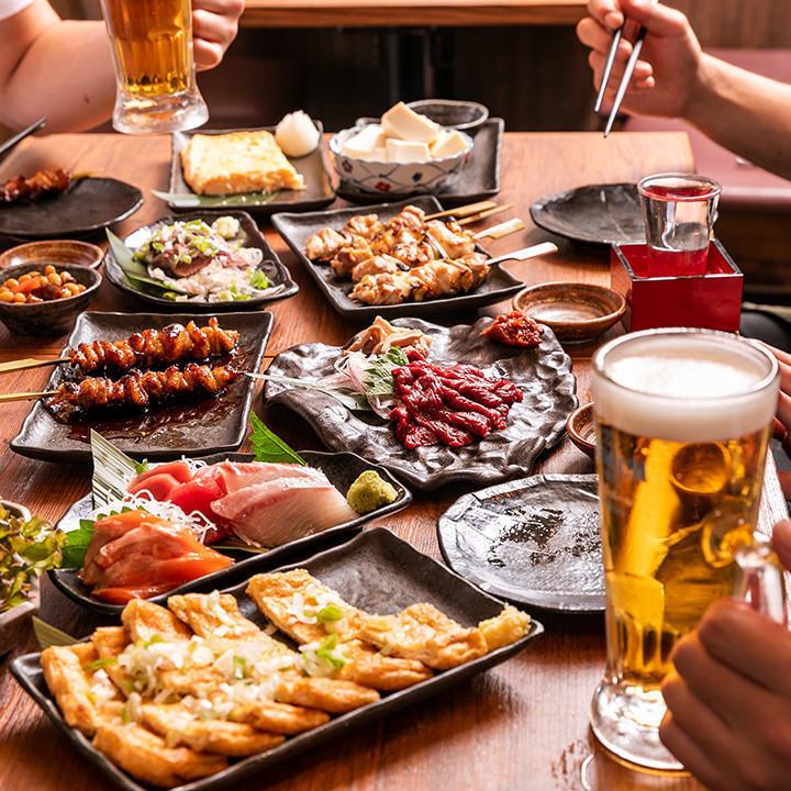 日~木限定 全7品 3時間飲み放題付ゆったりコース5000円(税込)◎