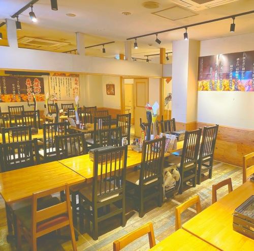 The warm and welcoming interior can accommodate up to 80 people.