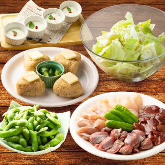 【花鸟~ATORI~】包含肉类的简易五道菜套餐!3500日元