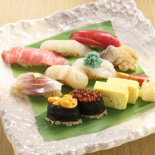 ≪その日のおまかせ寿司をご用意≫おまかせ握り6貫～10貫　3,500円（税込）～