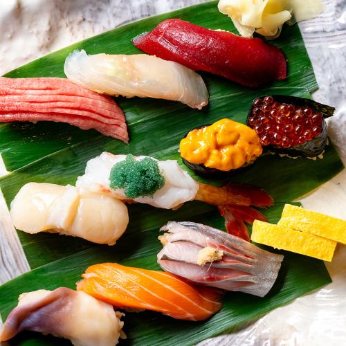 ≪その日のおまかせ寿司をご用意≫おまかせ握り6貫~10貫 3,500円(税込)~