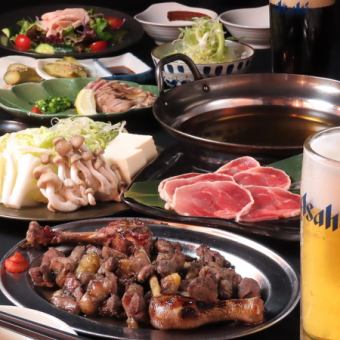 【2時間飲み放題付き】コース限定の＜地鶏鍋＞がメイン！ももや精肉堂コース