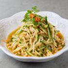 きゅうりとエノキピリ辛和え