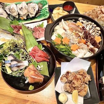 おすすめ！【飲み放題付】 蟹鍋コース〈全10品〉8000円(税込)