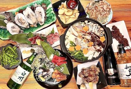 【음료 무제한 포함】 복어 냄비 코스〈전 11품〉9000엔(부가세 포함)