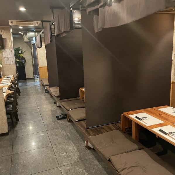 ≪団体様も歓迎♪≫帯広で宴会や女子会、合コン、デート等に最適◎2名様～団体様まで♪【貸切28名様OK】お気軽にお問い合わせください♪【くつろげる掘りごたつ】ゆったりとくつろげる掘りごたつで、美味しい料理と日本酒・焼酎を共にご堪能ください。ちょっと大人なデートや女子会にもおすすめのお店です
