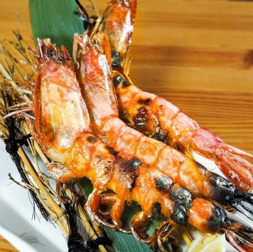 炭火で炙る焼き物