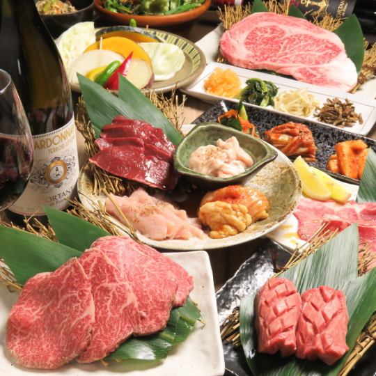 【含飞驒牛的小奢华】12道菜品90分钟无限畅饮 → 6,000日元（含税）