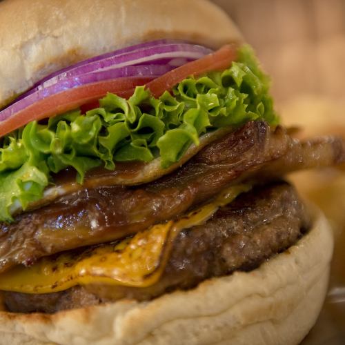 本格バーガー、ハンバーグ