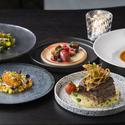 ZATTA dinner set menu with a choice of main dishes