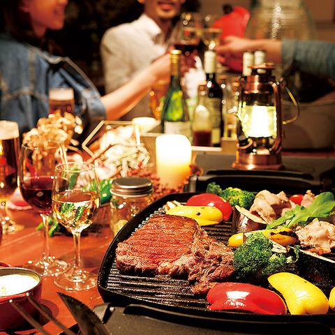 開放感抜群!全天候対応OKの快適テラス席で韓国焼肉!3980円~