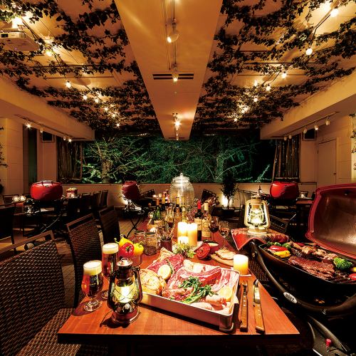 開放感抜群の快適テラス席は貸切OK!最大60名様まで対応♪お気軽にお問い合わせくださいませ★