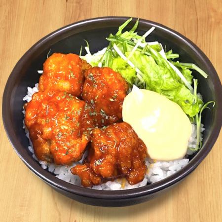 Korean-style chicken rice bowl
