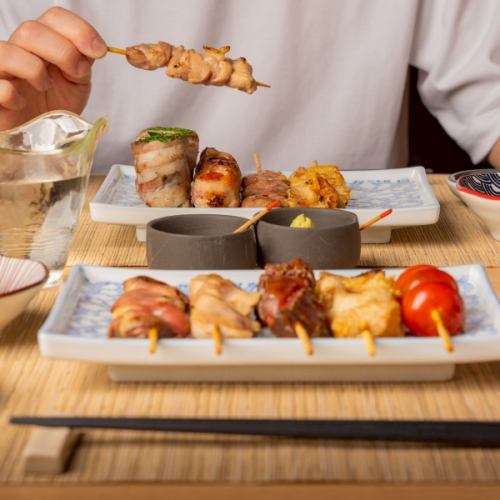 素材本来の味わいを楽しめる焼き鳥が自慢