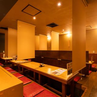 ■組み合わせ自由な半個室多数完備