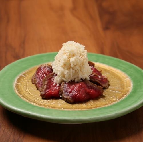 이치 보의 타타키 간장 절임 ~ 부카케 산 와사비 ~