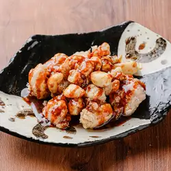 Addictive fried offal and garlic