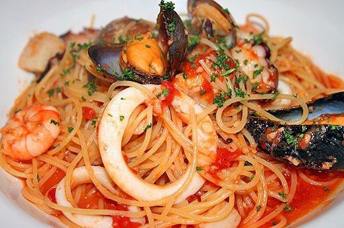 Pescatore of seafood