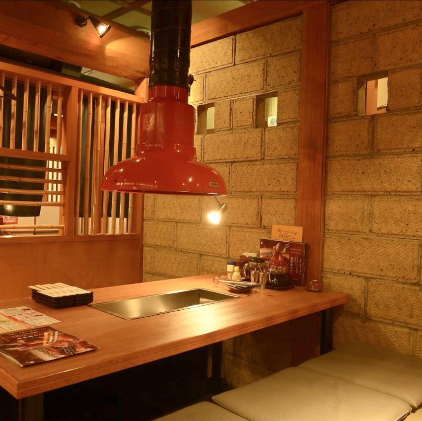 Enjoy a yakiniku banquet at a comfortable horigotatsu where you can stretch your legs♪ *Images are from affiliated stores