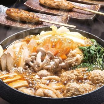 【5/26～8/23★夏日派對】雞肉壽喜燒套餐★8道精選菜餚☆附2小時無限暢飲 含稅5000日元