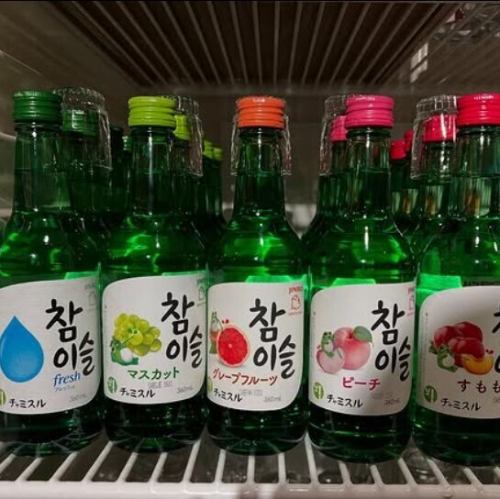 まずはチャミスルで乾杯！