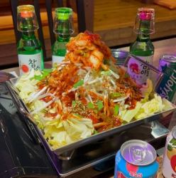 Korean-style horumon hotpot