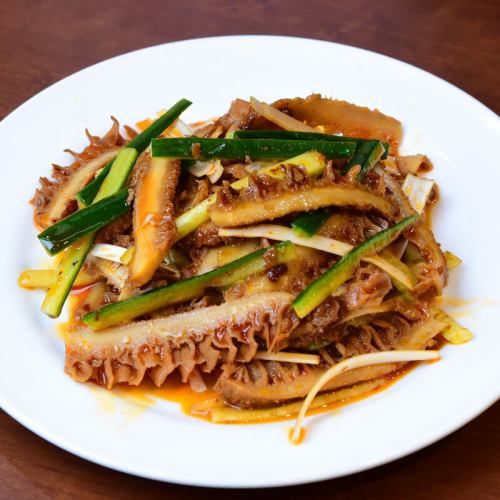 Stir-fried hormone and leek / stir-fried spicy beef stomach