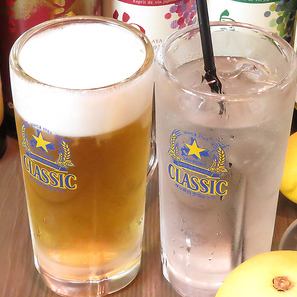 自慢の単品料理と合わせてどうぞ！飲み放題1,980円（税込）