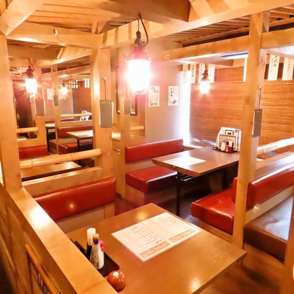 148席もある広々とした店内！少人数から大人数まで対応可能です。