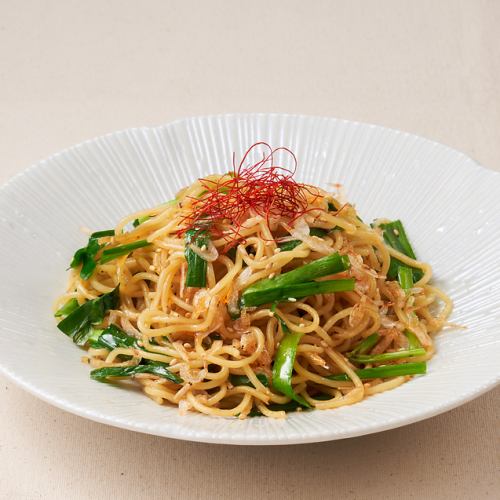 ニラと干し海老の塩焼そば