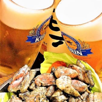 2 hours of premium all-you-can-drink! Hebesu draft beer and premium shochu available! Fri/Sat and 12/28~12/31: 3,300 yen / Weekdays: 2,970 yen