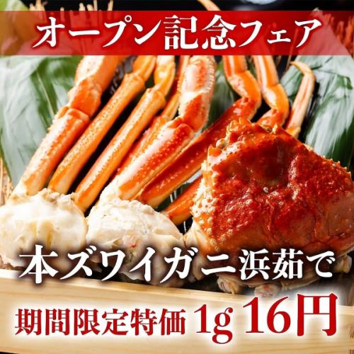 本ズワイ浜茹で限定価格！