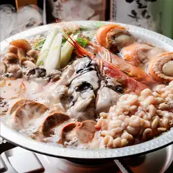 牡蠣・白子・あん肝の贅沢痛風鍋