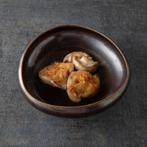오야마 도리와 버섯의 숯불 구이