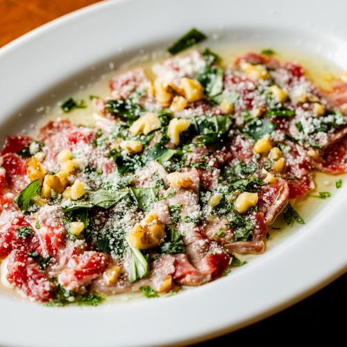 ラムの赤身のカルパッチョ