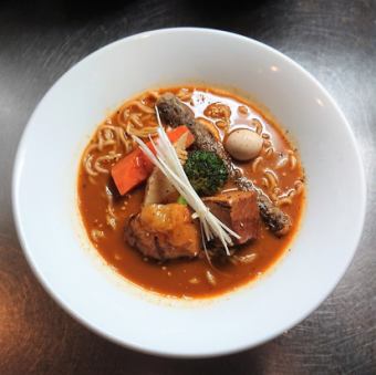 Braised pork loin spice ramen niboshi soup
