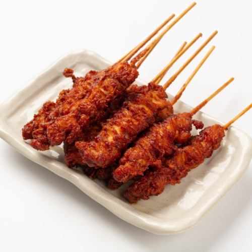 1 fried chicken skewer