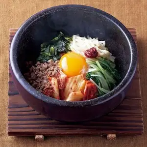 Stone cooked bibimbap