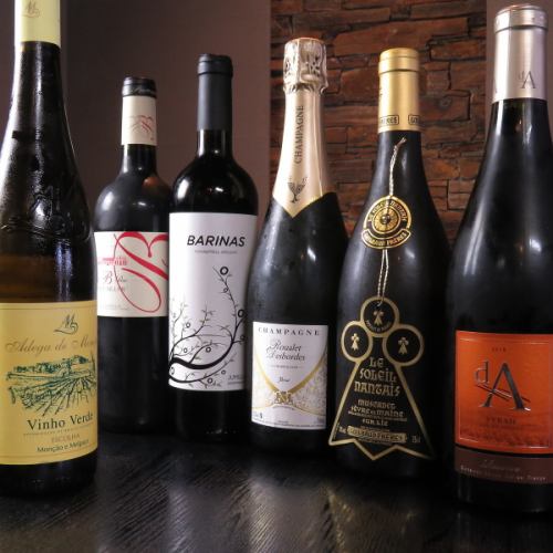 ■Wide selection of wines