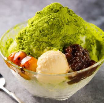 ふわふわかき氷（抹茶）