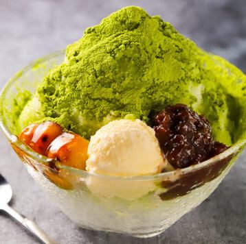 ふわふわかき氷（抹茶）