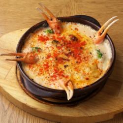 Crab miso gratin